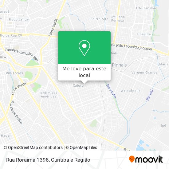 Rua Roraima 1398 mapa