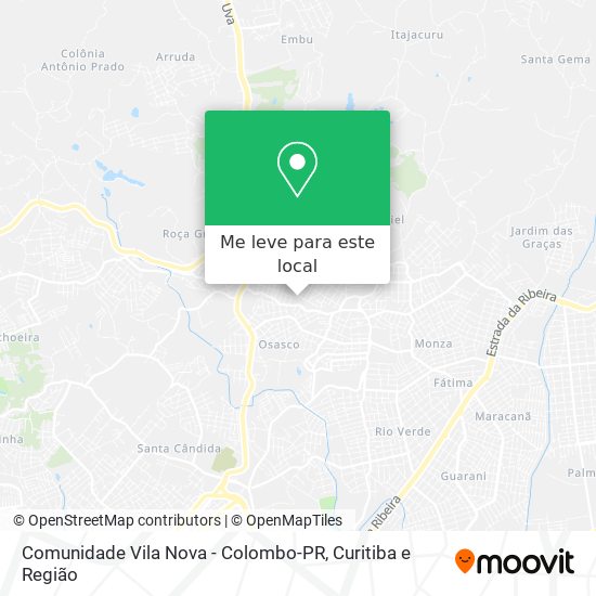 Comunidade Vila Nova - Colombo-PR mapa
