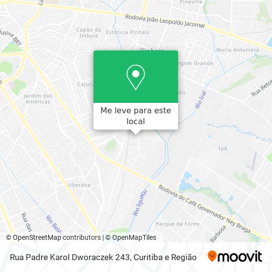 Rua Padre Karol Dworaczek 243 mapa