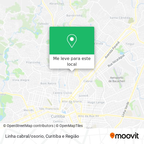 Linha cabral/osorio mapa