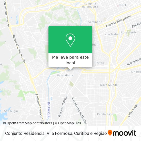 Conjunto Residencial Vila Formosa mapa