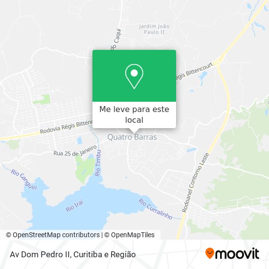 Av Dom Pedro II mapa