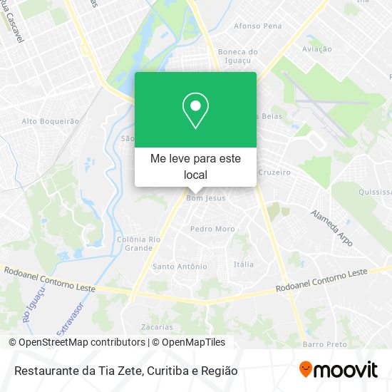 Restaurante da Tia Zete mapa