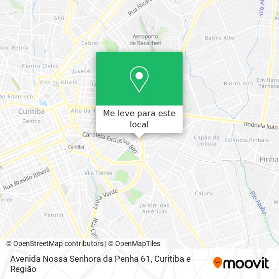 Avenida Nossa Senhora da Penha 61 mapa