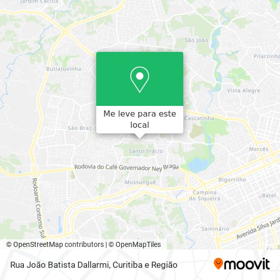 Rua João Batista Dallarmi mapa