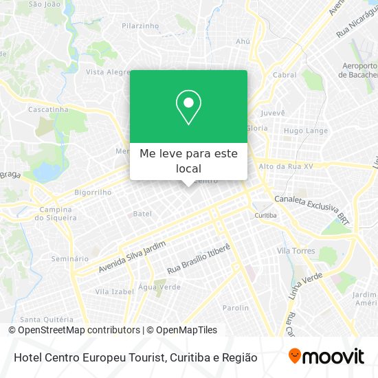 Hotel Centro Europeu Tourist mapa