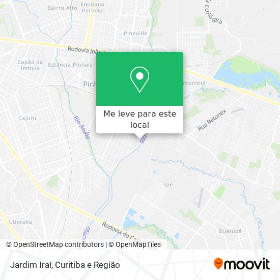 Jardim Iraí mapa