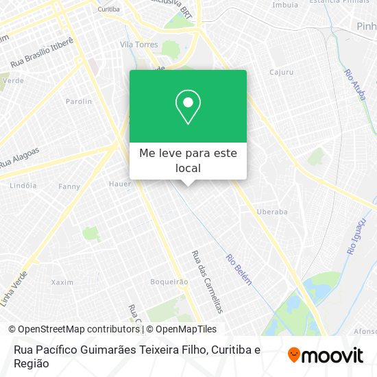 Rua Pacífico Guimarães Teixeira Filho mapa