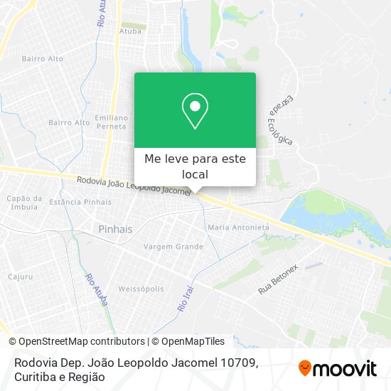Rodovia Dep. João Leopoldo Jacomel 10709 mapa