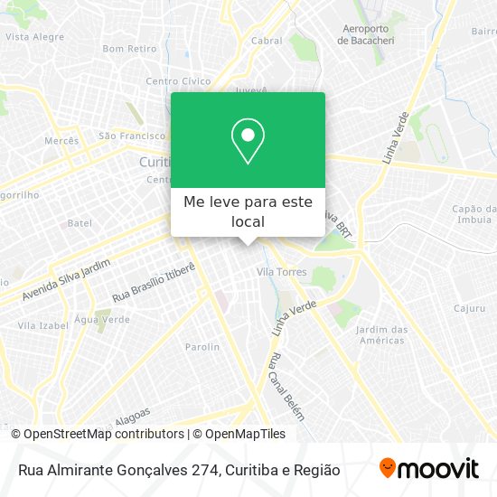 Rua Almirante Gonçalves 274 mapa