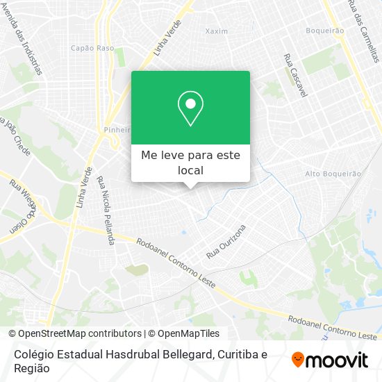 Colégio Estadual Hasdrubal Bellegard mapa