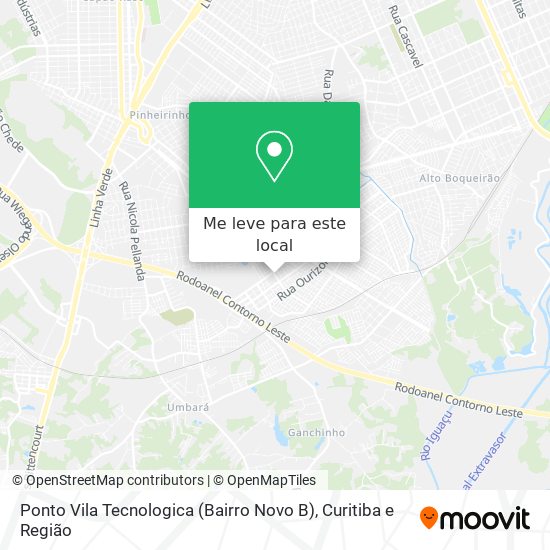 Ponto Vila Tecnologica (Bairro Novo B) mapa