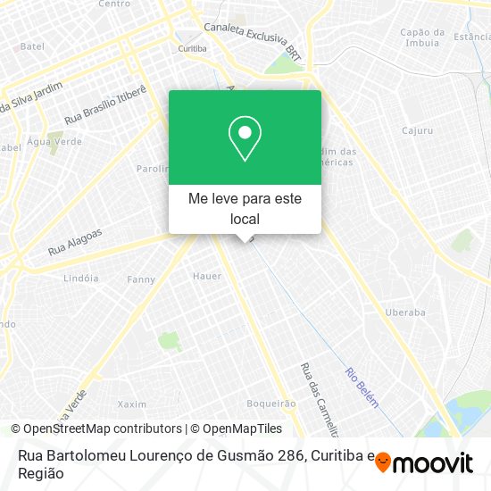 Rua Bartolomeu Lourenço de Gusmão 286 mapa
