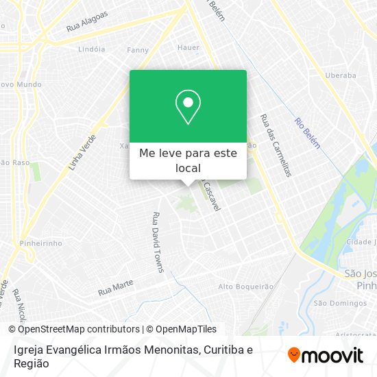 Igreja Evangélica Irmãos Menonitas mapa