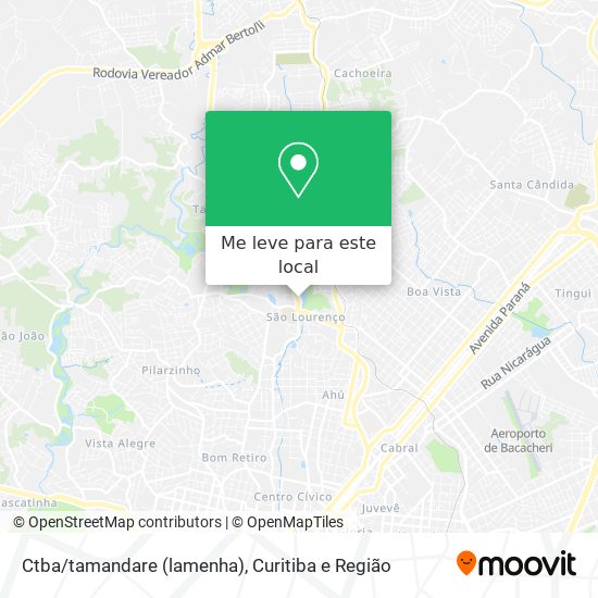 Ctba/tamandare (lamenha) mapa