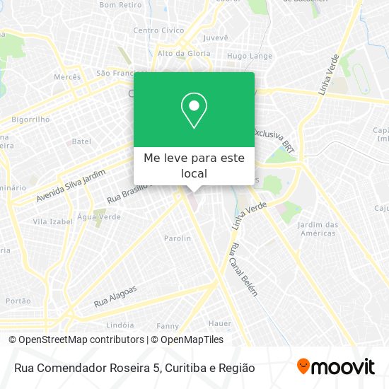 Rua Comendador Roseira 5 mapa