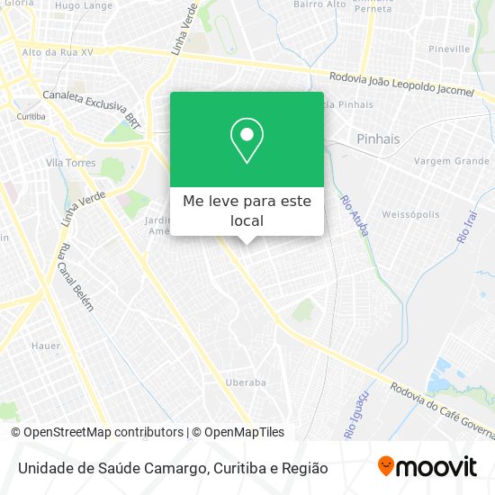 Unidade de Saúde Camargo mapa