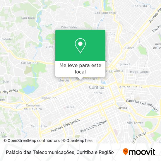 Palácio das Telecomunicações mapa