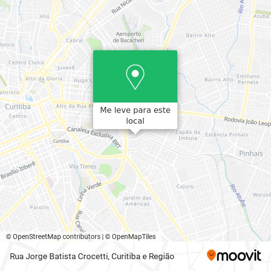 Rua Jorge Batista Crocetti mapa
