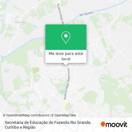 Secretaria de Educação de Fazenda Rio Grande mapa