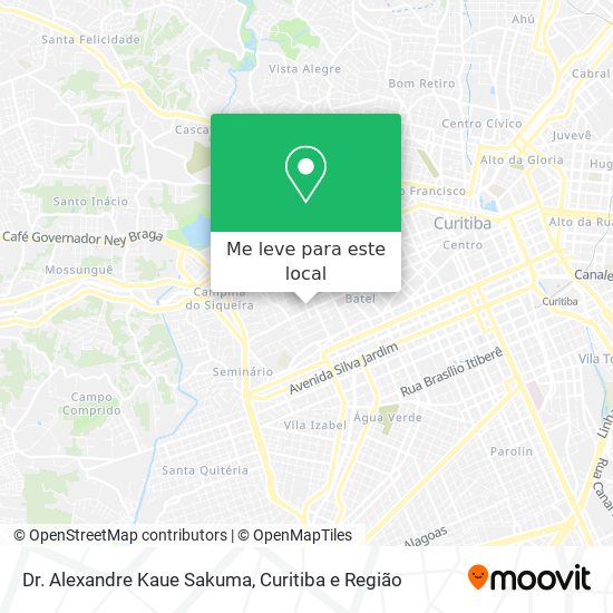 Dr. Alexandre Kaue Sakuma mapa