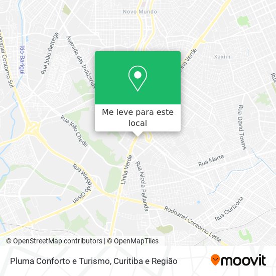 Pluma Conforto e Turismo mapa