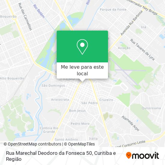 Rua Marechal Deodoro da Fonseca 50 mapa