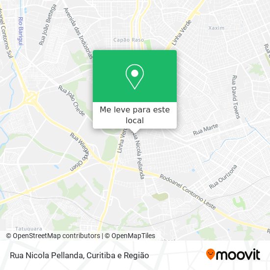 Rua Nicola Pellanda mapa