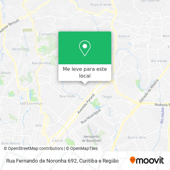 Rua Fernando de Noronha 692 mapa