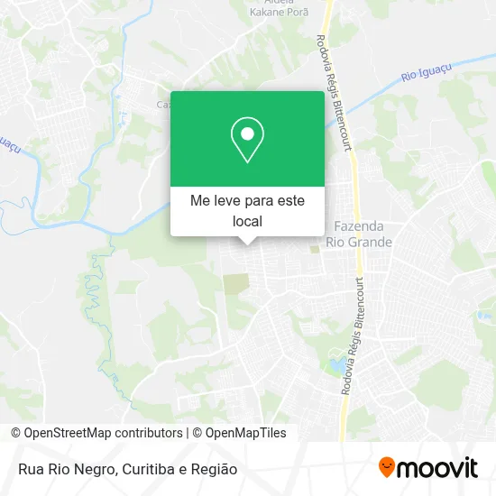 Rua Rio Negro mapa