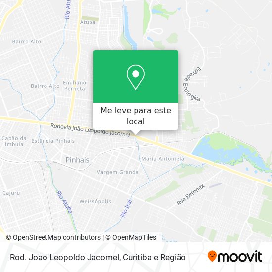 Rod. Joao Leopoldo Jacomel mapa