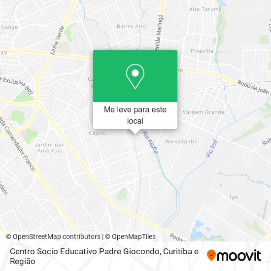 Centro Socio Educativo Padre Giocondo mapa