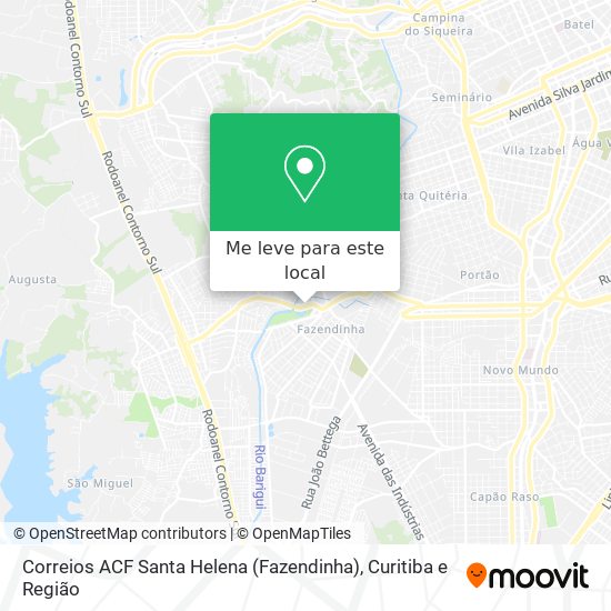 Correios ACF Santa Helena (Fazendinha) mapa