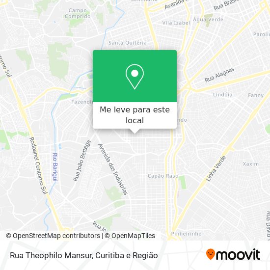 Rua Theophilo Mansur mapa