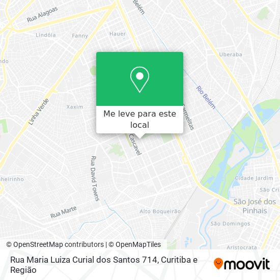 Rua Maria Luiza Curial dos Santos 714 mapa