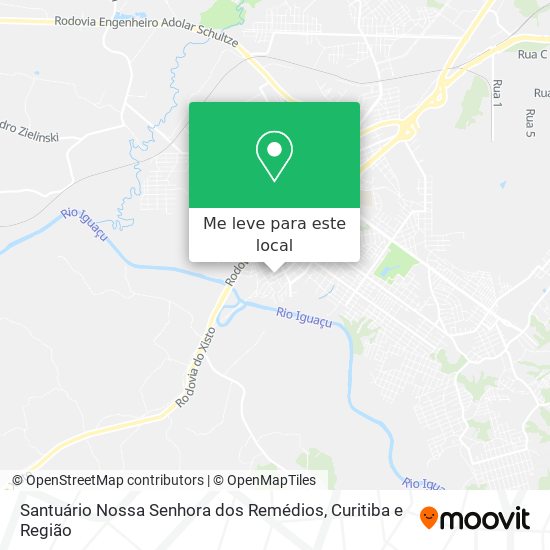 Santuário Nossa Senhora dos Remédios mapa