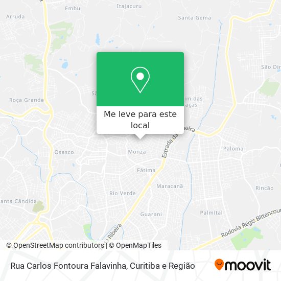 Rua Carlos Fontoura Falavinha mapa