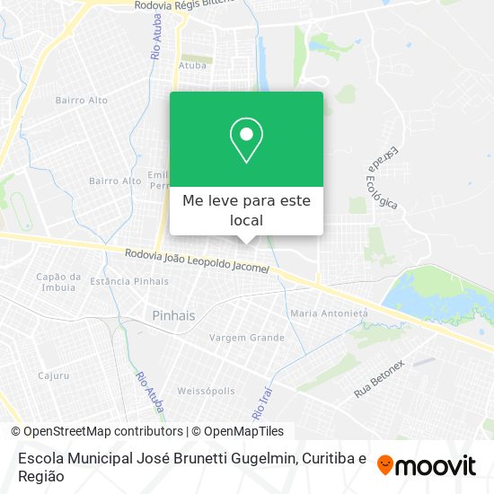 Escola Municipal José Brunetti Gugelmin mapa