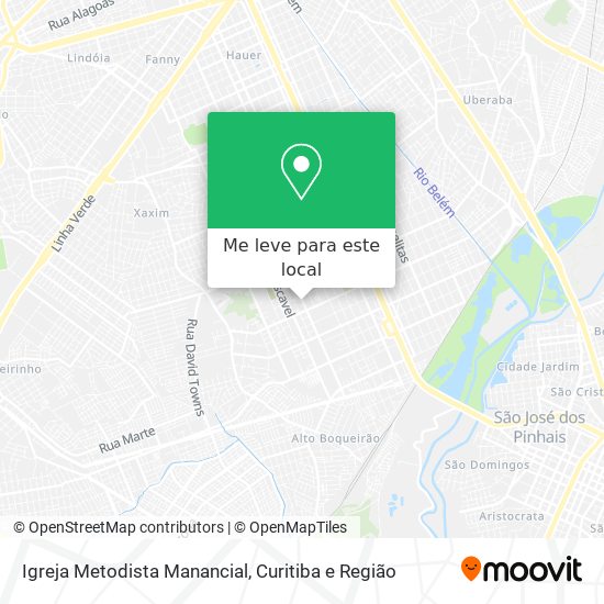 Igreja Metodista Manancial mapa
