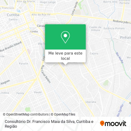 Consultório Dr. Francisco Maia da Silva mapa