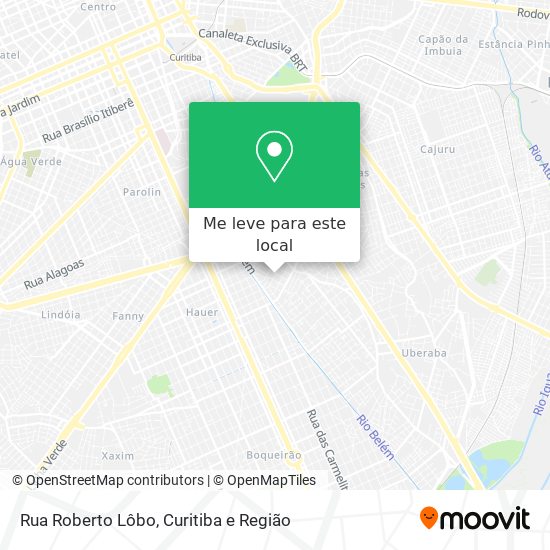 Rua Roberto Lôbo mapa