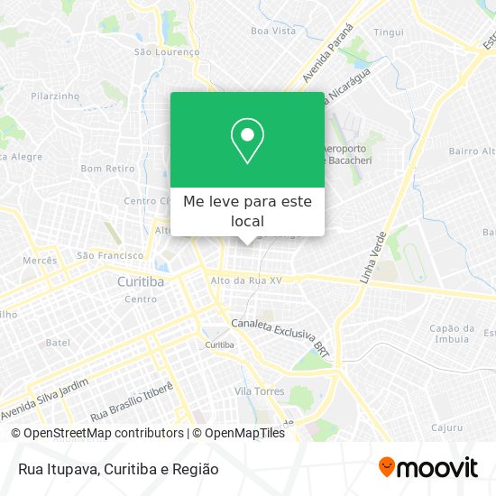 Rua Itupava mapa