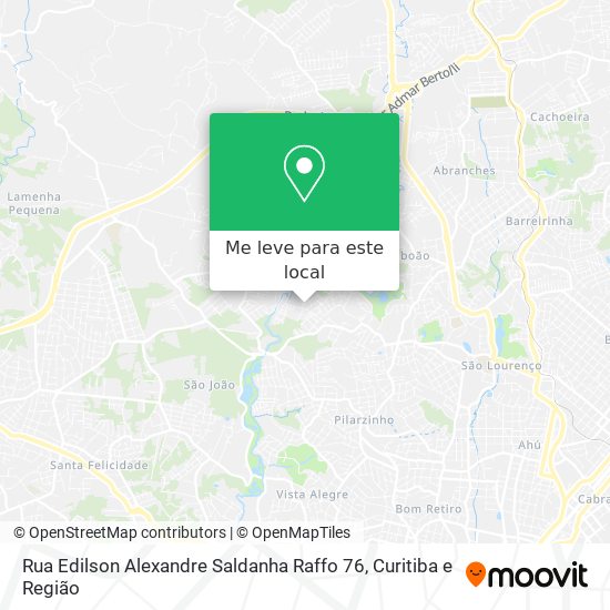 Rua Edilson Alexandre Saldanha Raffo 76 mapa