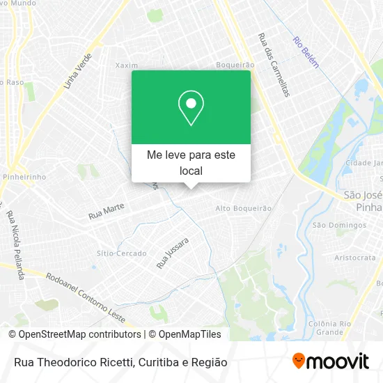 Rua Theodorico Ricetti mapa