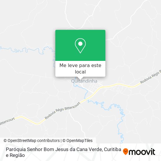 Paróquia Senhor Bom Jesus da Cana Verde mapa