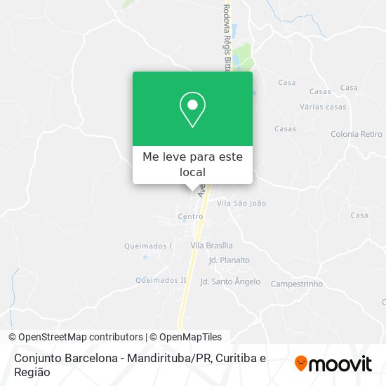 Conjunto Barcelona - Mandirituba / PR mapa