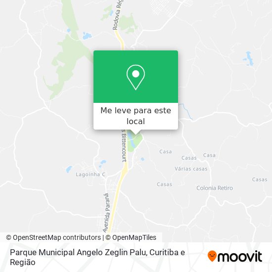 Parque Municipal Angelo Zeglin Palu mapa