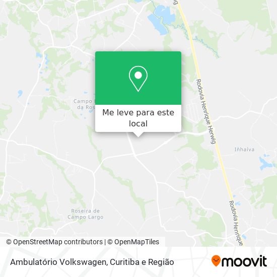 Ambulatório Volkswagen mapa