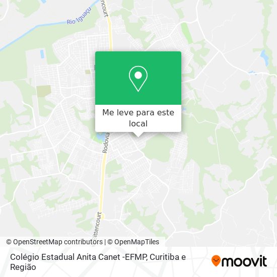 Colégio Estadual Anita Canet -EFMP mapa