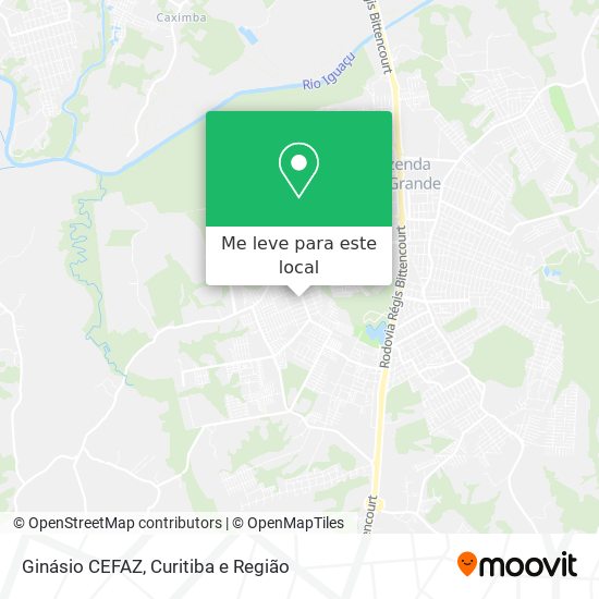 Ginásio CEFAZ mapa